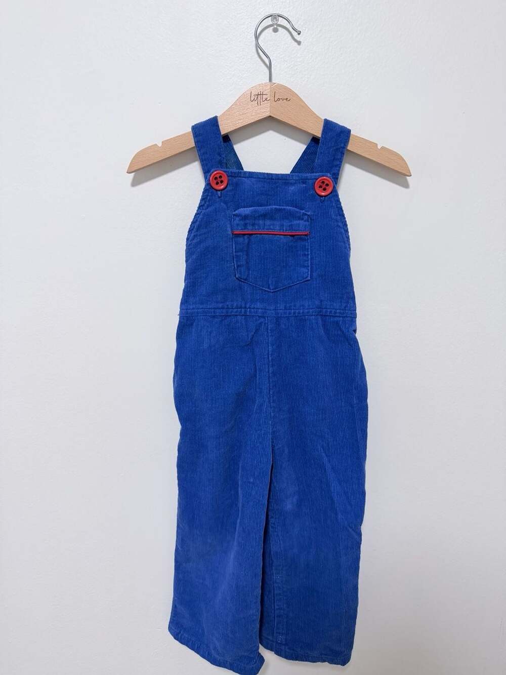 Bloomingdale's Corduroy Overalls Size 24M Royal Blue